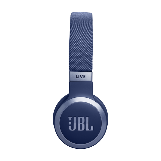 JBL Live 670NC - Blue - Wireless On-Ear Headphones with True Adaptive Noise Cancelling - Left